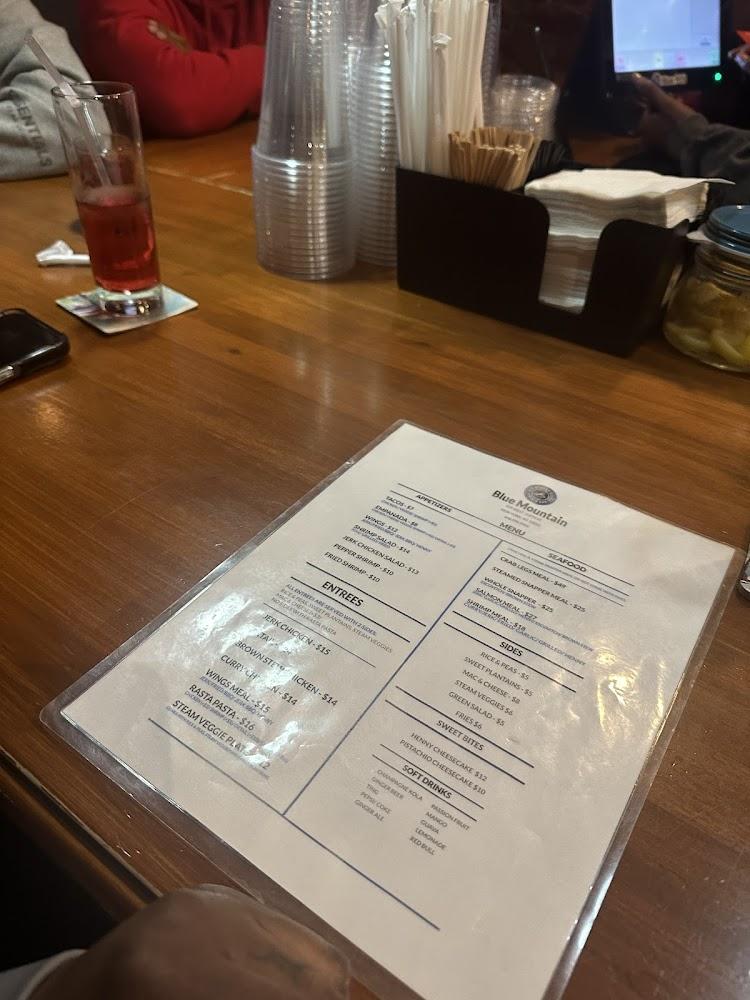 Blue Mountain Heights Menu image 2